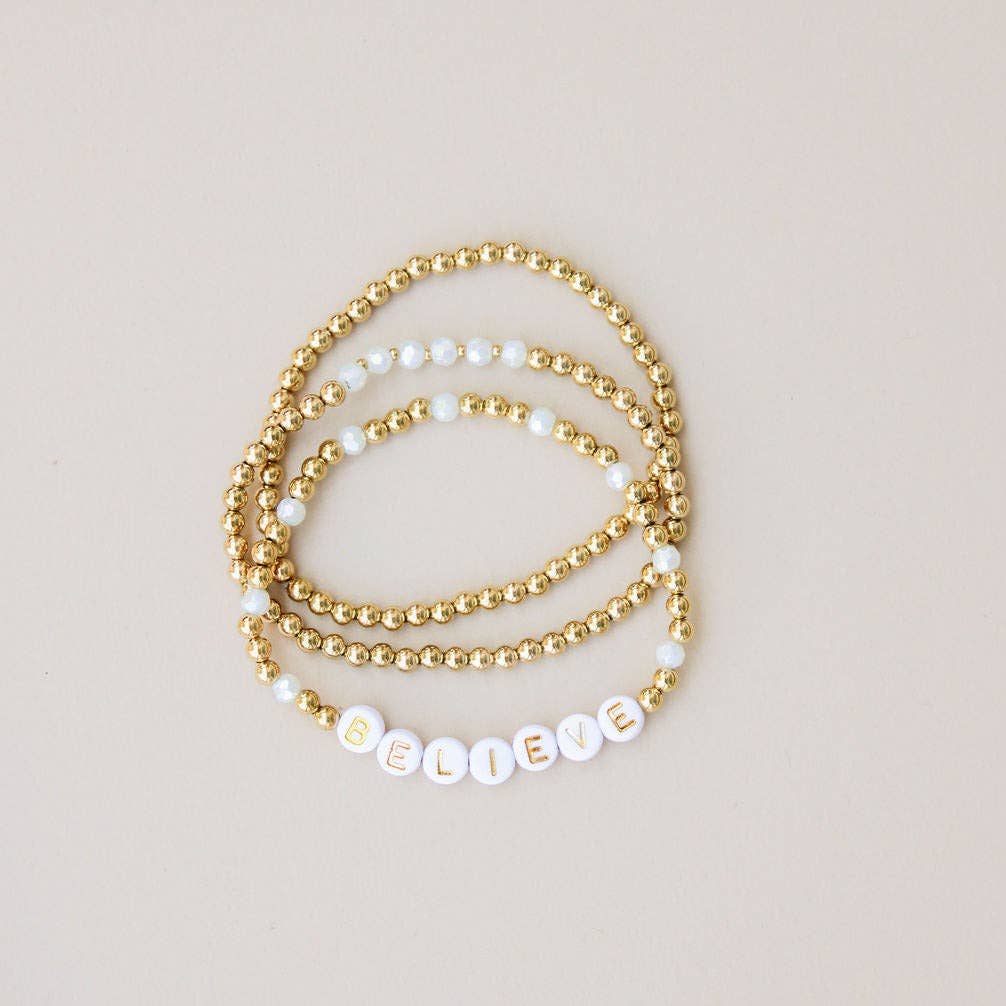 Believe Bracelet Stack