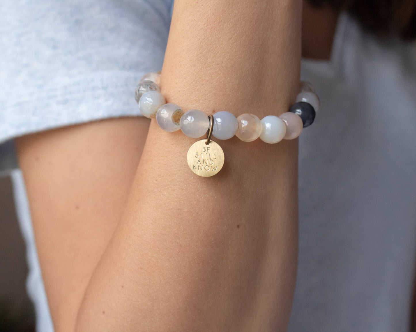 Earth Tone Faith Bracelet: BE STILL & KNOW