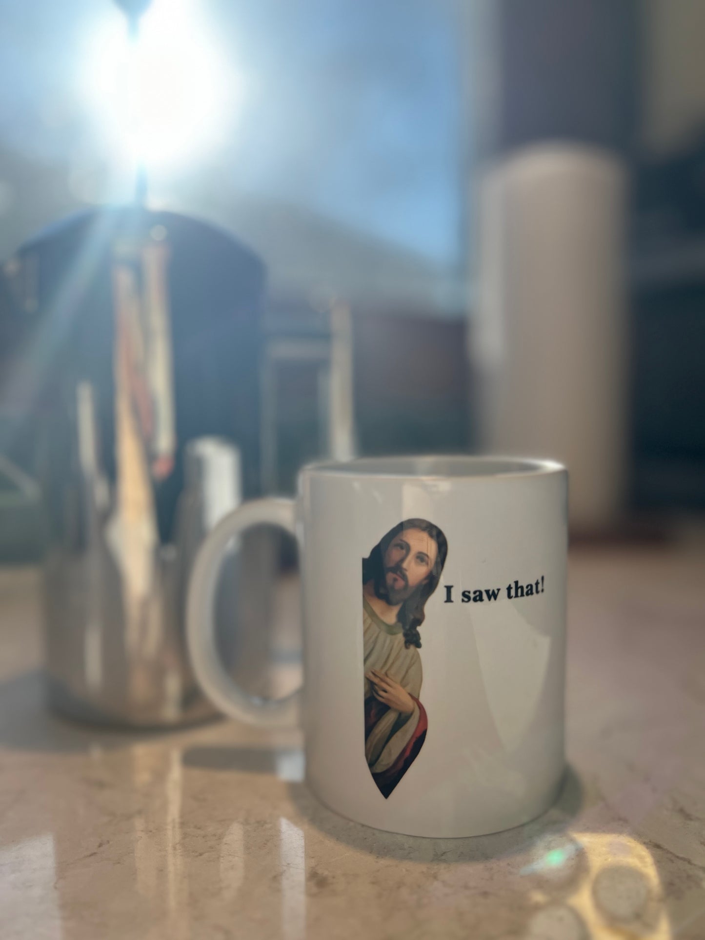 Jesus 'I Saw That' 11oz Coffee Mug