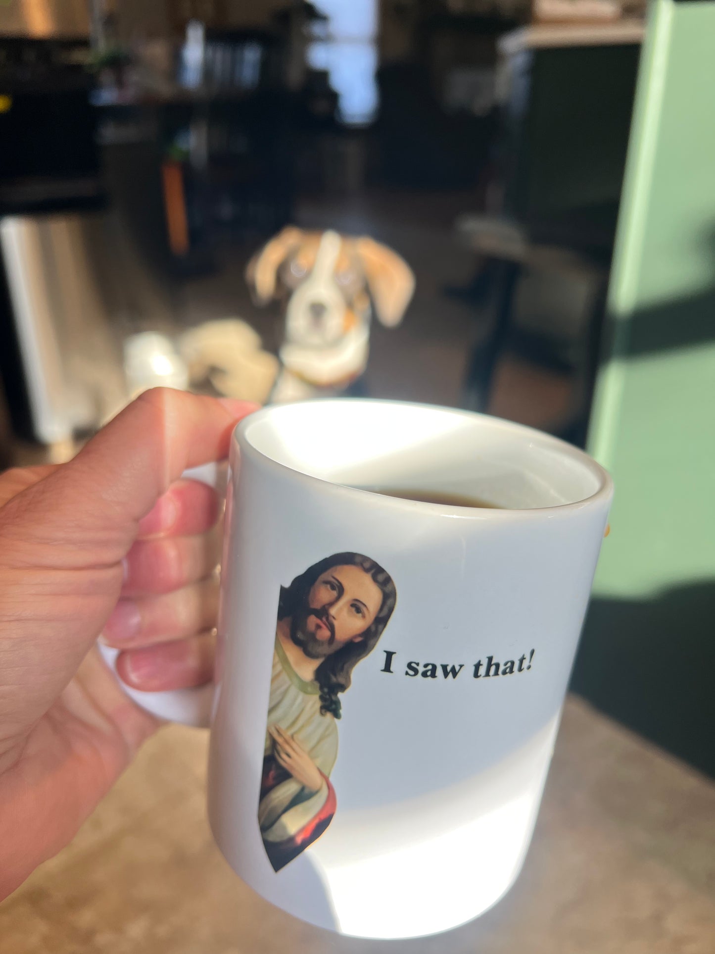 Jesus 'I Saw That' 11oz Coffee Mug