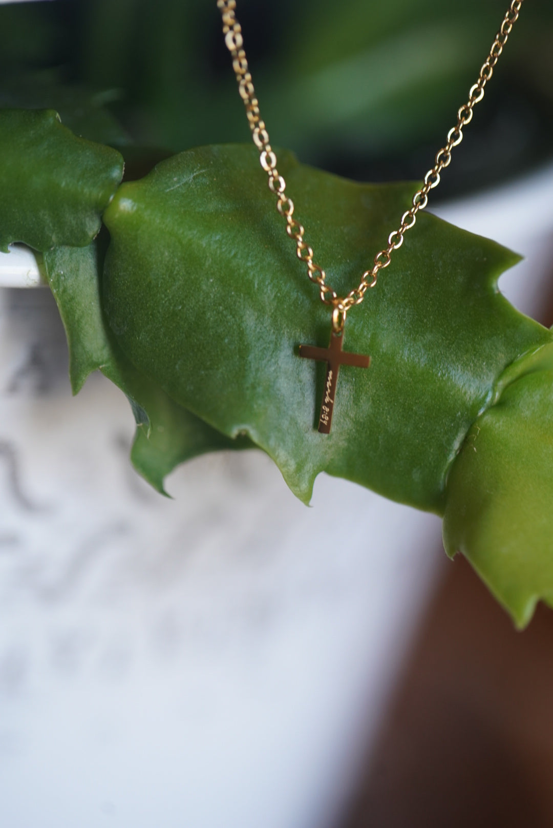 Cross Pendant; Mark 8:34