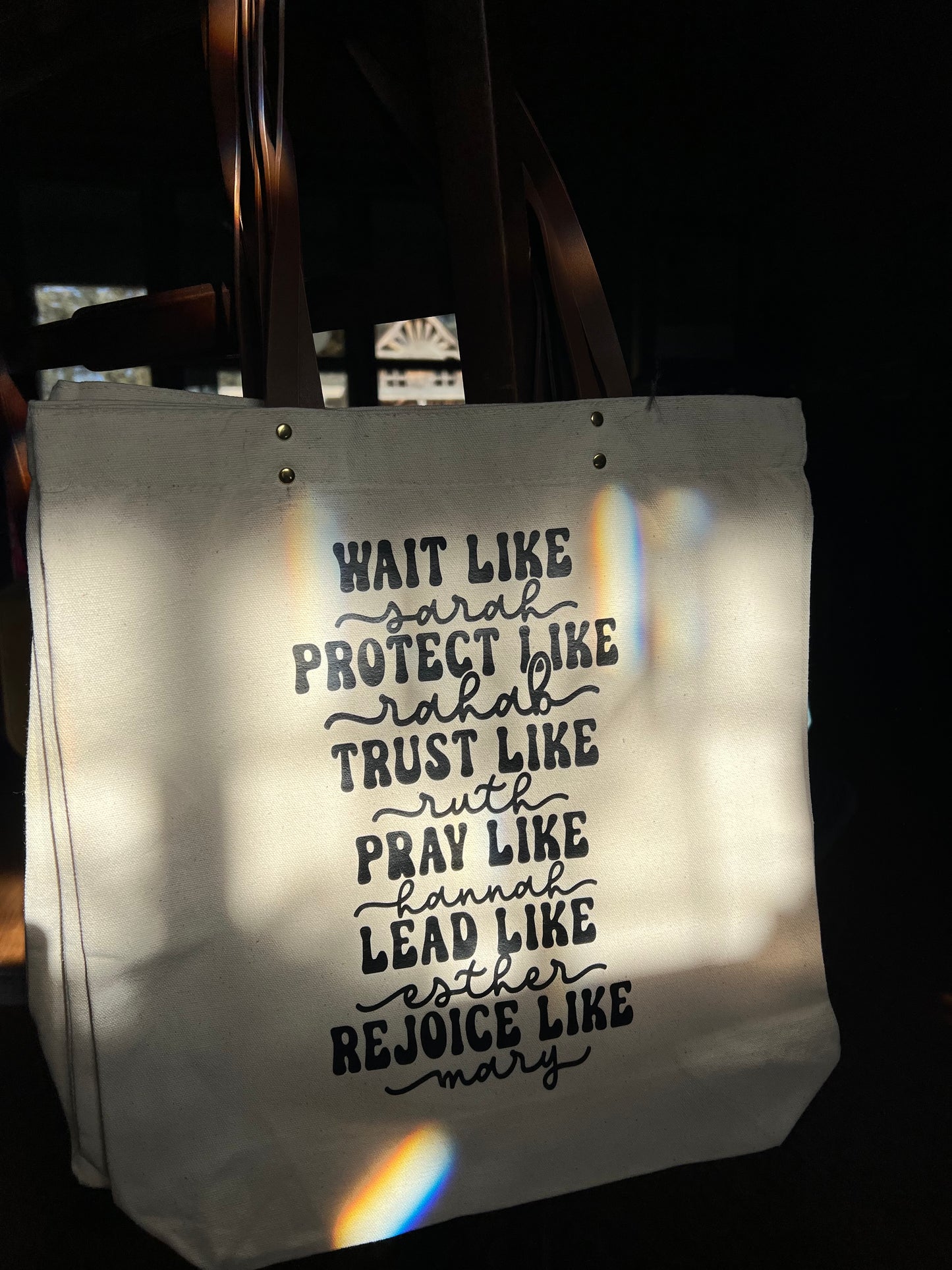 'Quote' Totes - Great for Groceries, Bible Study, or Students!