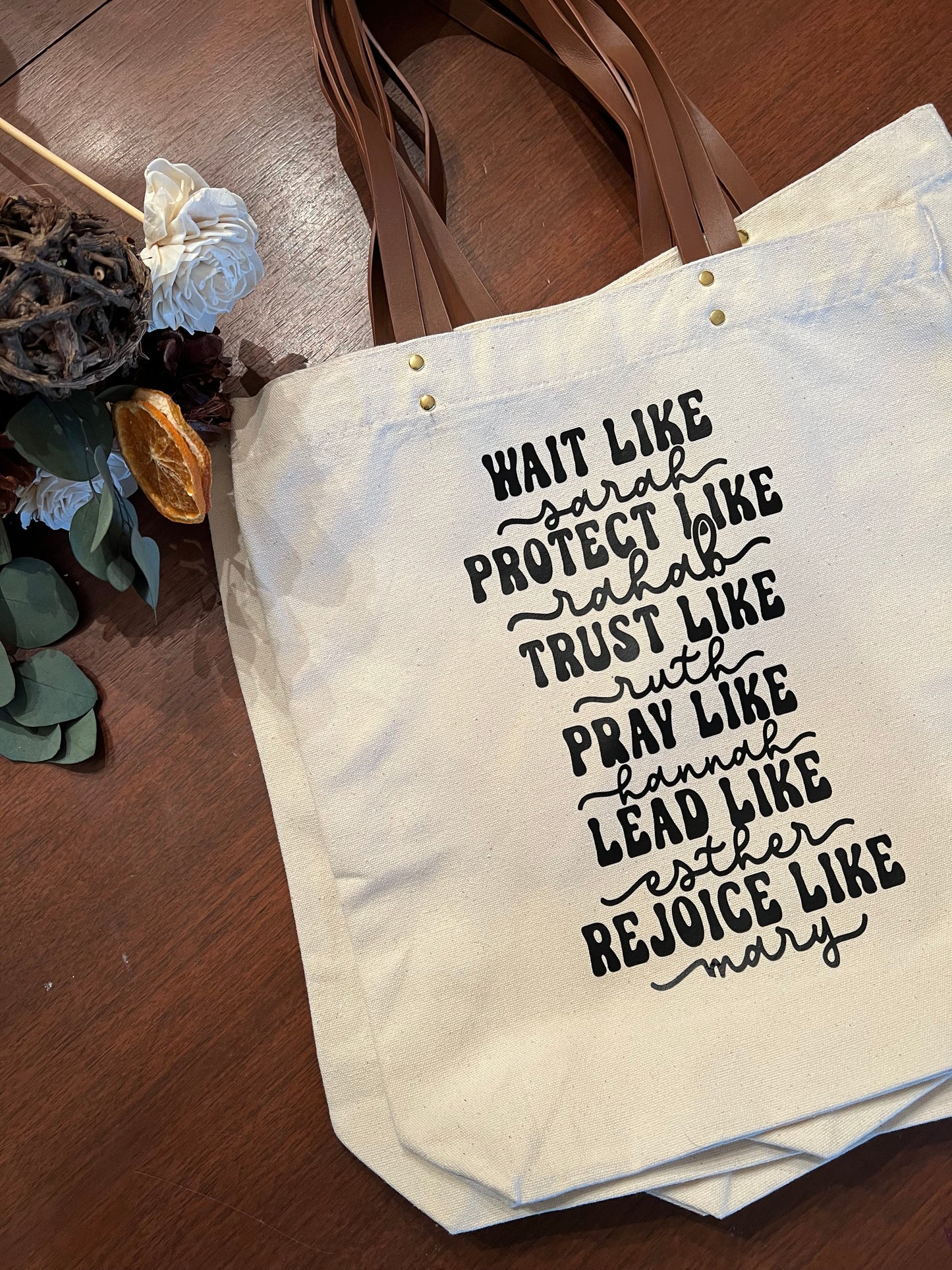 'Quote' Totes - Great for Groceries, Bible Study, or Students!