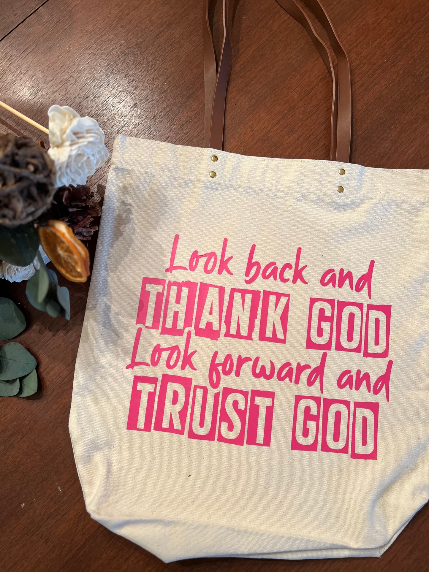 'Quote' Totes - Great for Groceries, Bible Study, or Students!