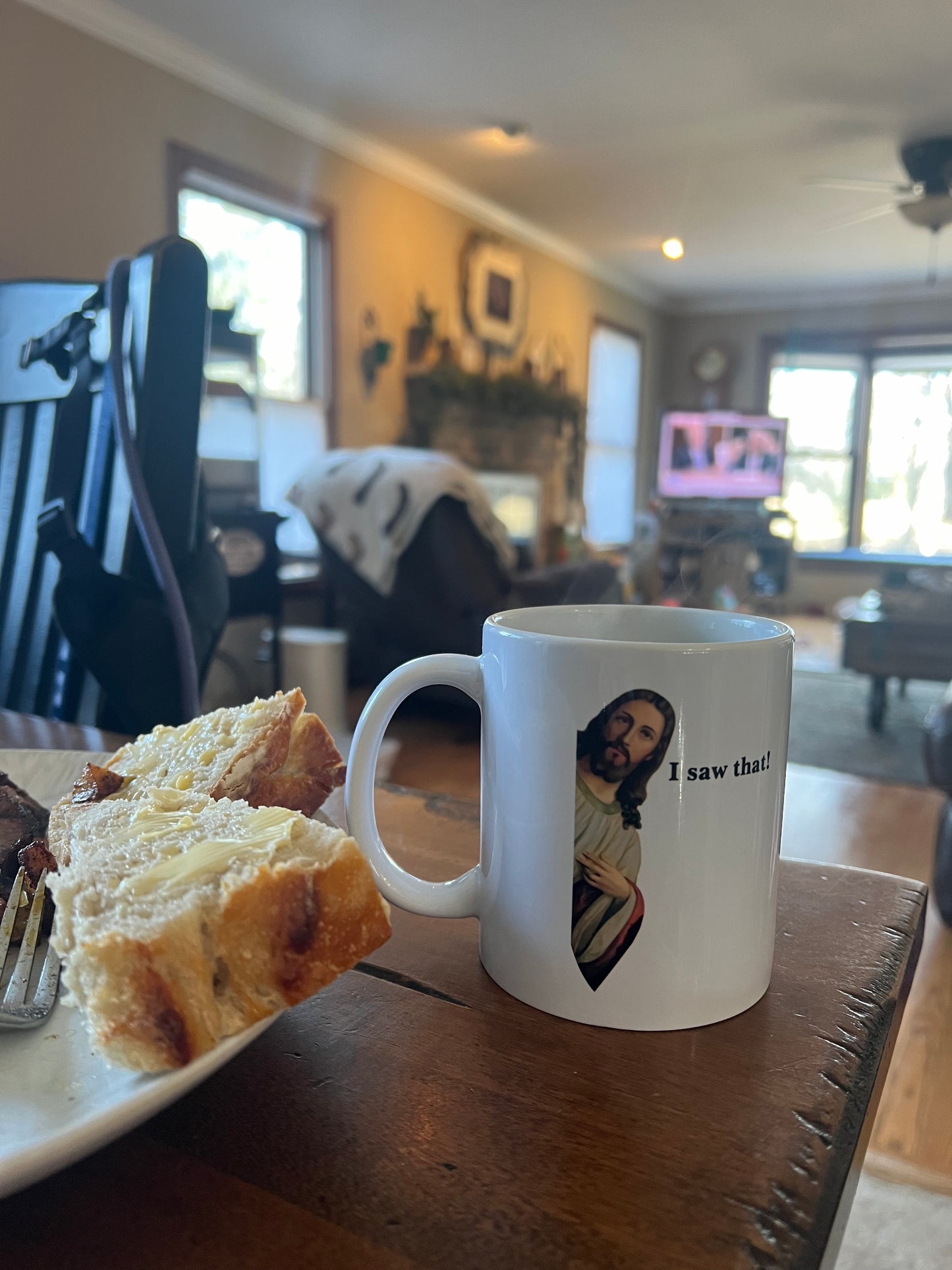 Jesus 'I Saw That' 11oz Coffee Mug