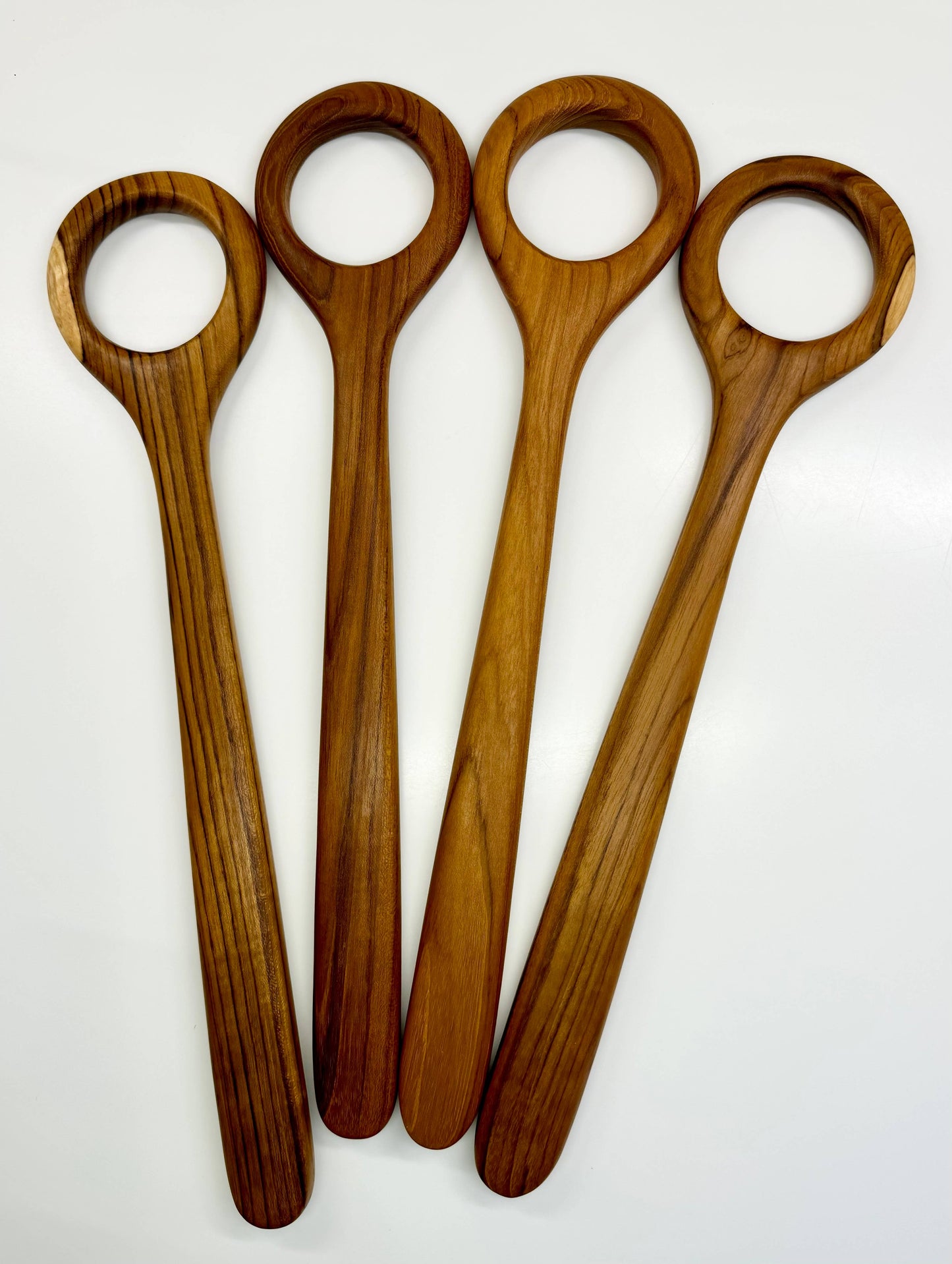 Teak Wood Danish Dough Whisk