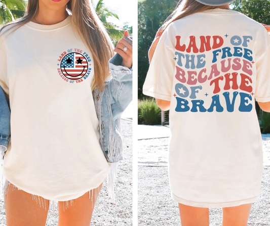 Land of the Free July 4th T-Shirt