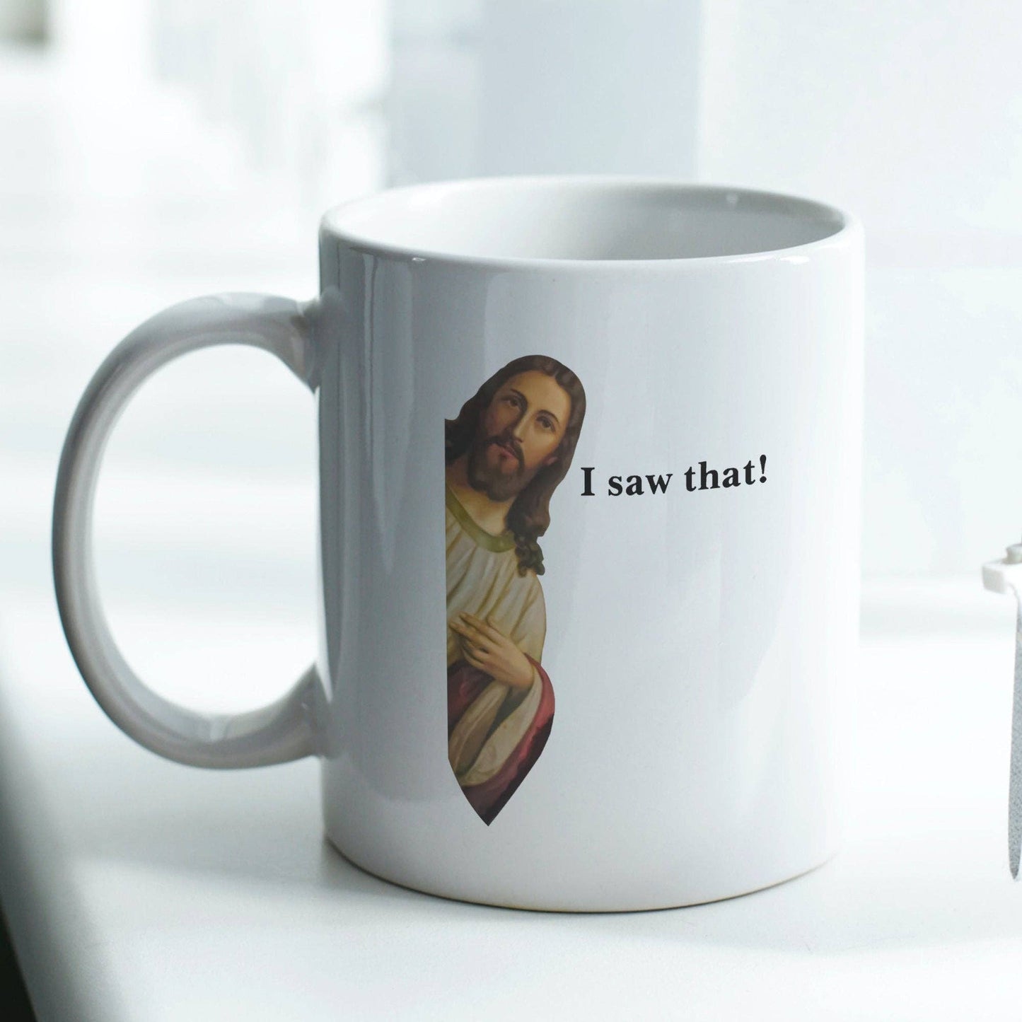 Jesus 'I Saw That' 11oz Coffee Mug